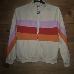 LEGO x Target Color Block Tracksuit Set Large Cream Pink Red Orange Retro Jacket